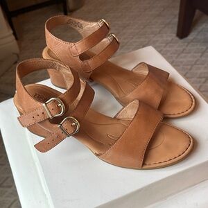 Born Tan Leather Women's Sandals-10